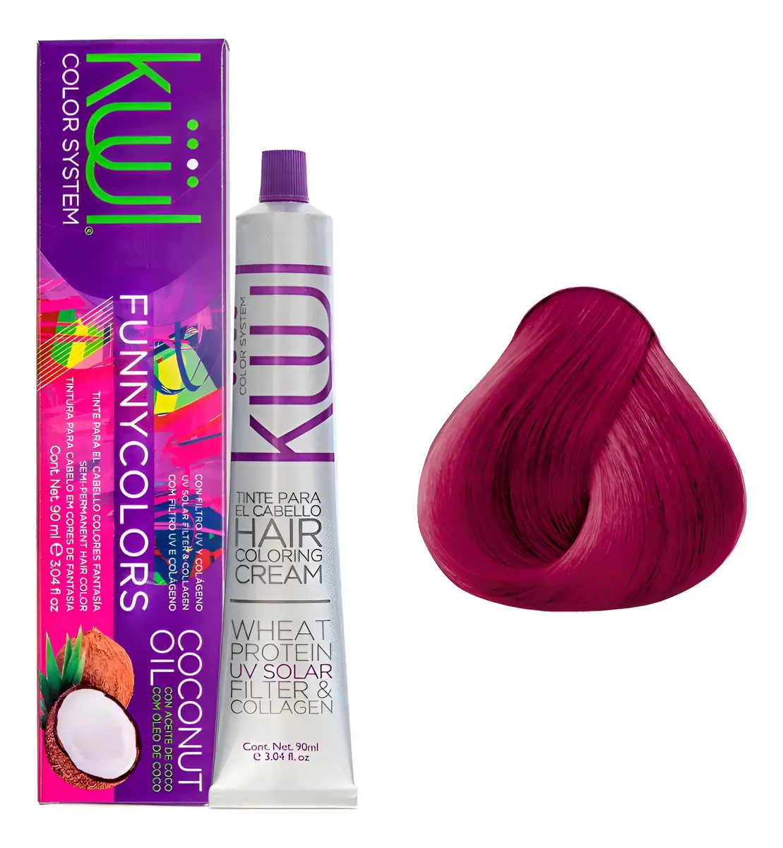 Tntura Kuul Color System Funny Colors Rojo Rosado 90ml Rojo Rosado