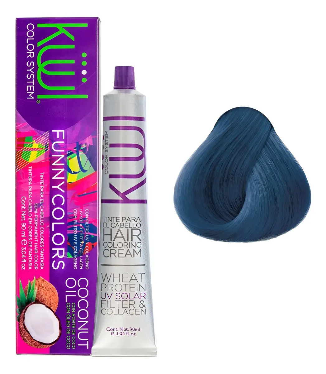 Tntura Kuul Color System Funny Colors Tono Azul Jeans 90ml Azul Jeans