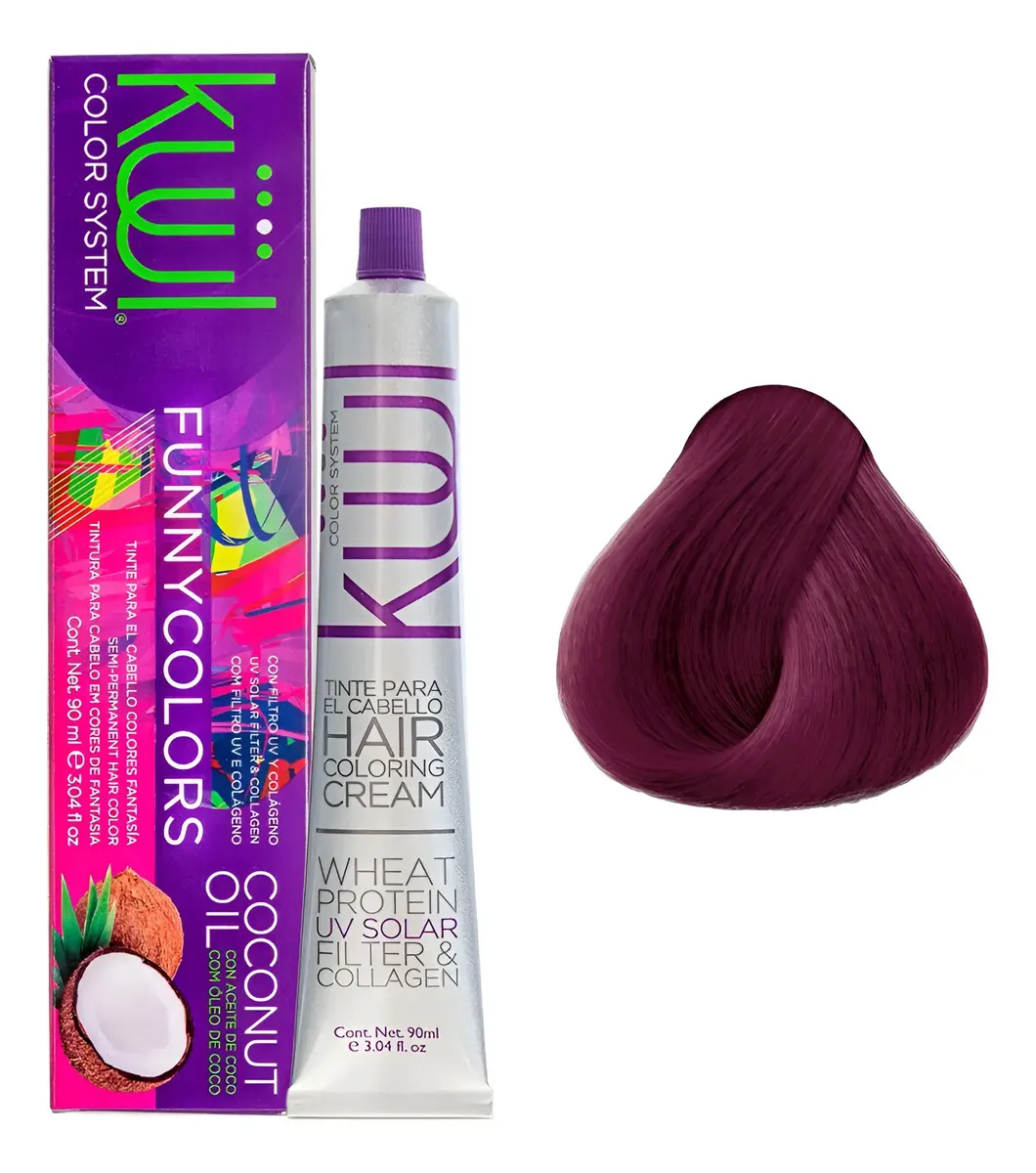 Tntura Kuul Color System Funny Colors Rojo Violeta 90ml Rojo Violeta