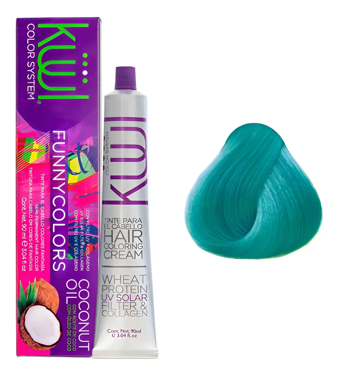 Tntura Kuul Color System Funny Colors Verde Esmeralda 90ml Verde Esmeralda 1