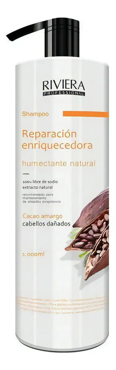 Shampoo Cabello Dañado Chocolate Riviera 1l 1