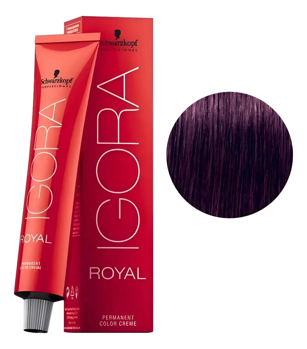 Tinta Schwarzkopf Igora Royal 6-99  Rubio Oscuro Violeta Int 6-99 Rubio Oscuro Violeta Intenso 1
