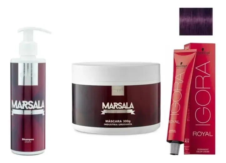 Shampoo Mascara Bruga Marsala  Más Tinta Igora Royal 5.99 1
