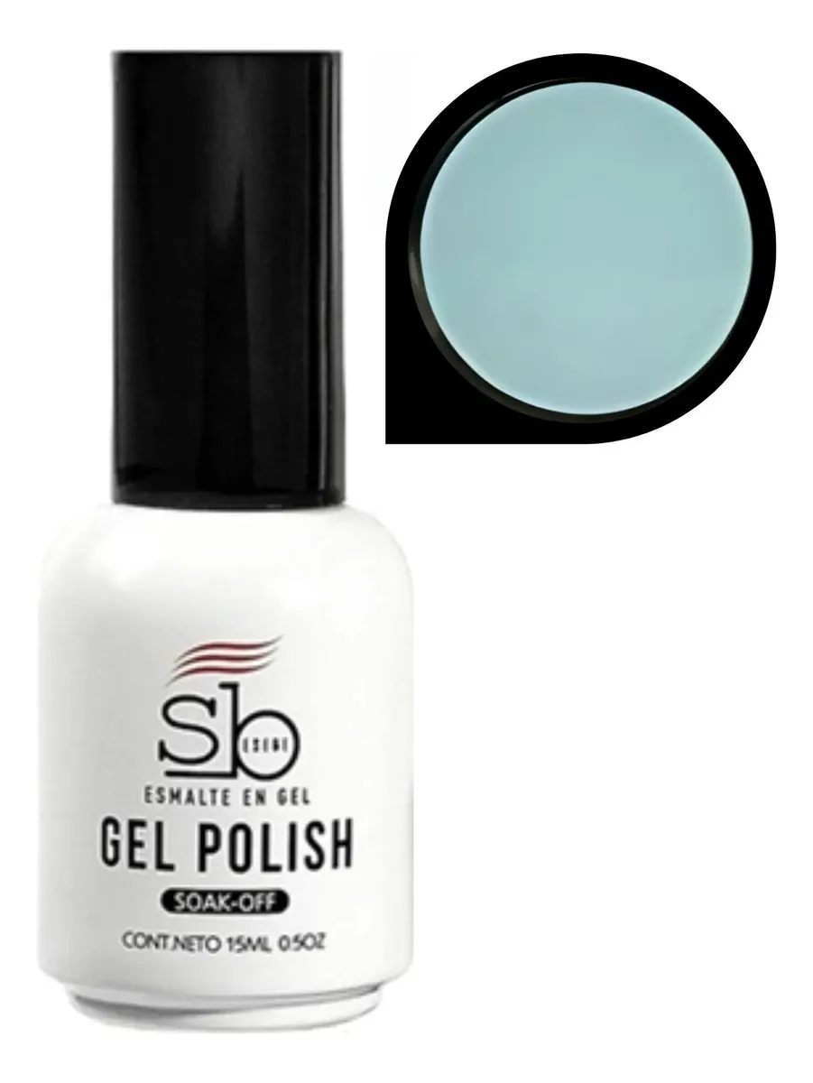 Esmalte En Gel Sb Semipermanente Para Uñas Tonos Verdes 15ml 1