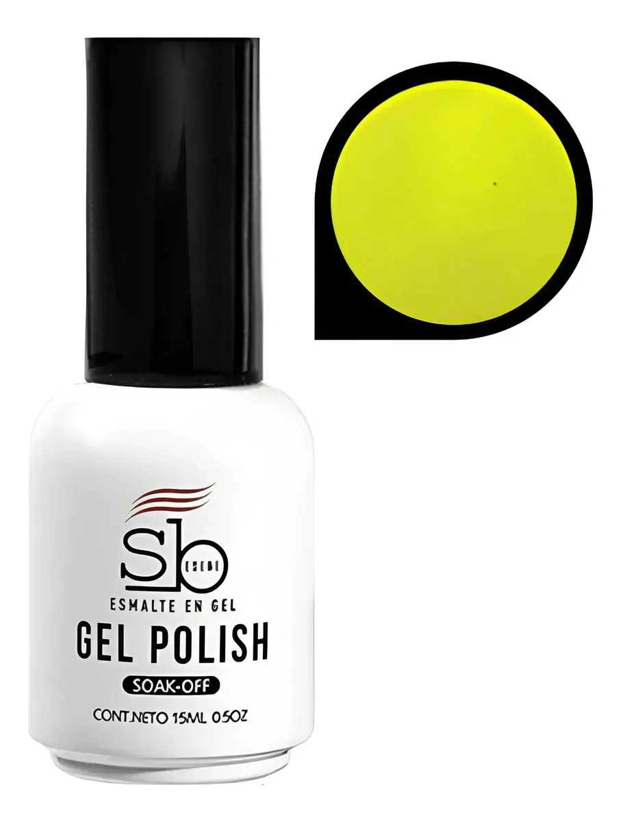 Esmalte Gel Sb Semipermanente Uñas Naranjas Y Amarillos 15ml