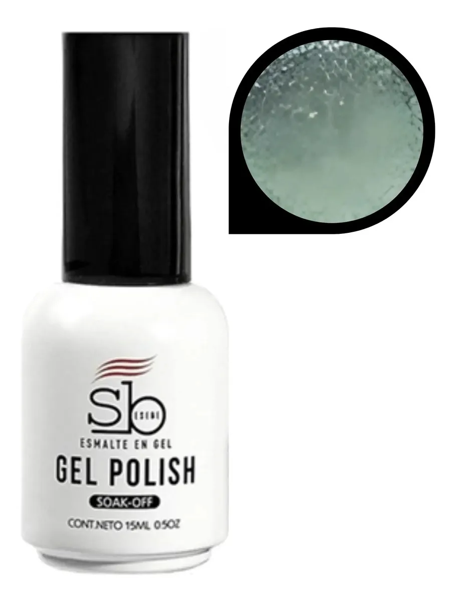 Esmalte En Gel Sb Semipermanente Para Uñas Glitter 15ml