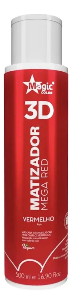 Matizador Rojo Magic Color 3d Mega Red  500 Ml Rojo 1