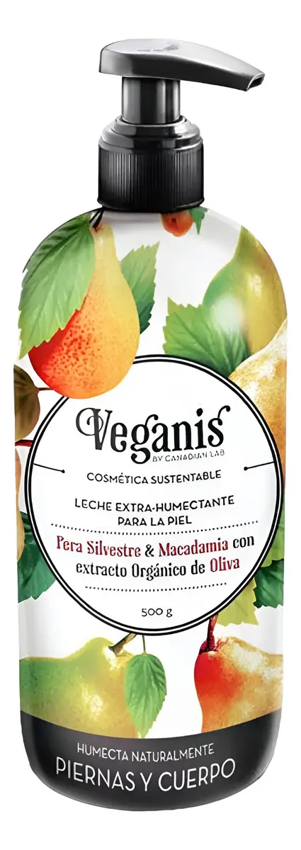 Crema Humectante Veganis Pera Silvestre Para Cuerpo 500g Pera Silvestre
