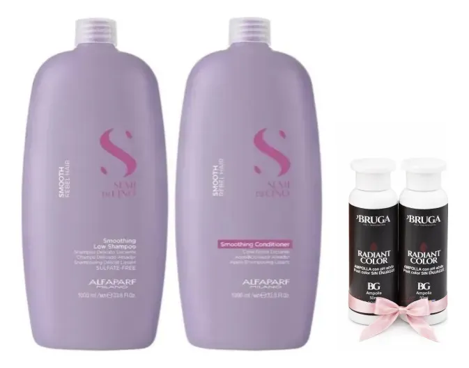 Kit Shampoo Y Acondicionador Alfaparf Semi Di Lino Smooth