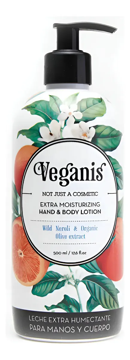 Crema Humectante Veganis Neroli Salvaje Manos Y Cuerpo 500ml Neroli Salvaje