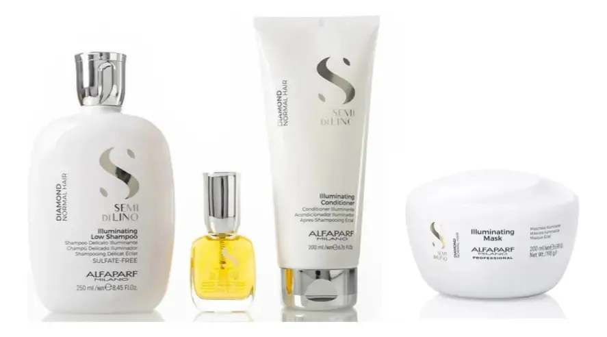 Kit Diamond Alfaparf Shampoo, Acond., Mascara Y Cristalli 1