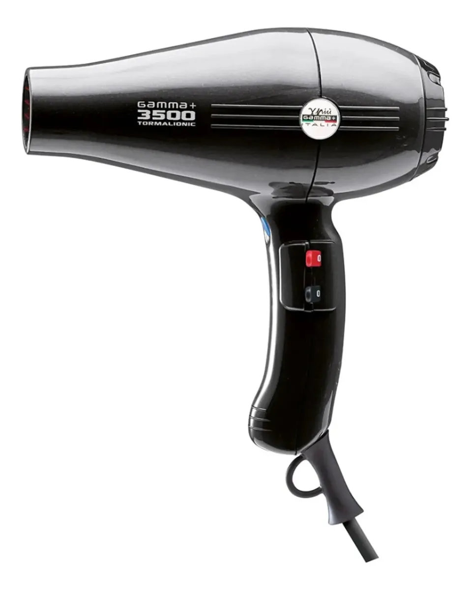 Secador De Pelo Gamma + 3500 Tormalionic Negro 1