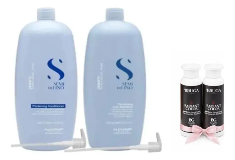 Shampoo Y Acondicionador Alfaparf Density Kit Cabello Fino 1