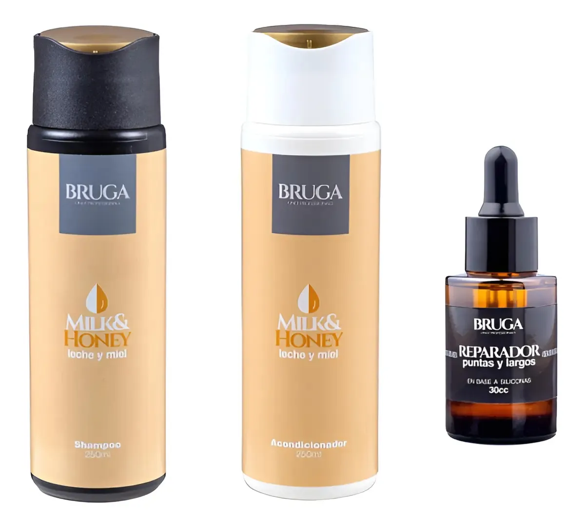 Pack De Nutricion Shampoo, Acondicionador Y Oleo Bruga