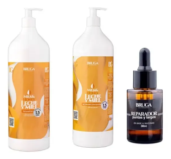Pack Shampoo, Acond. Nutricion 1.5l Y Oleo 30ml Bruga