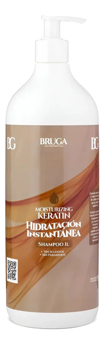 Shampoo O Acondicionador Bruga Keratin 1l Hidratacion