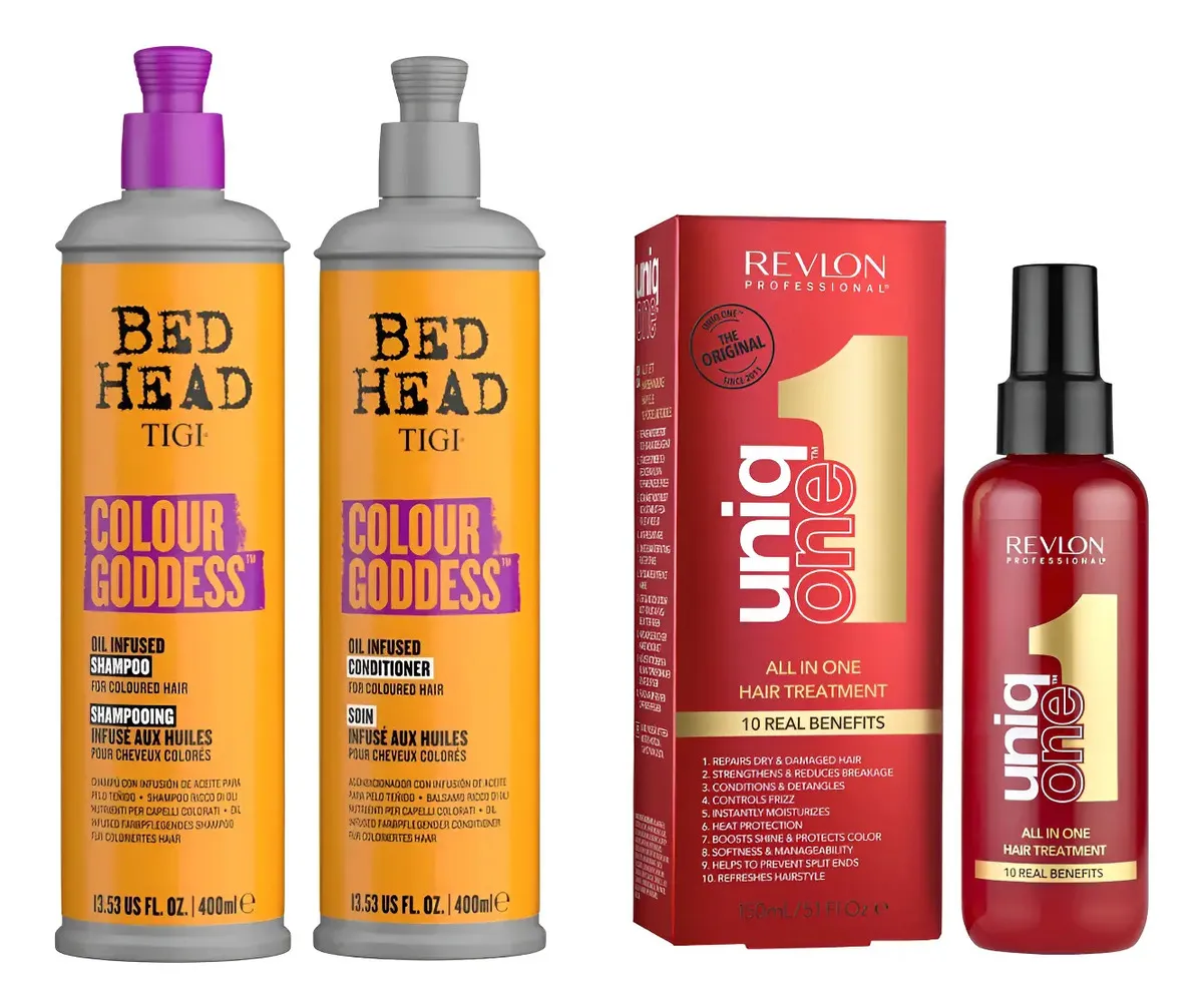 Kit Tigi Shampoo Y Acondicionador + One De Revlon 1