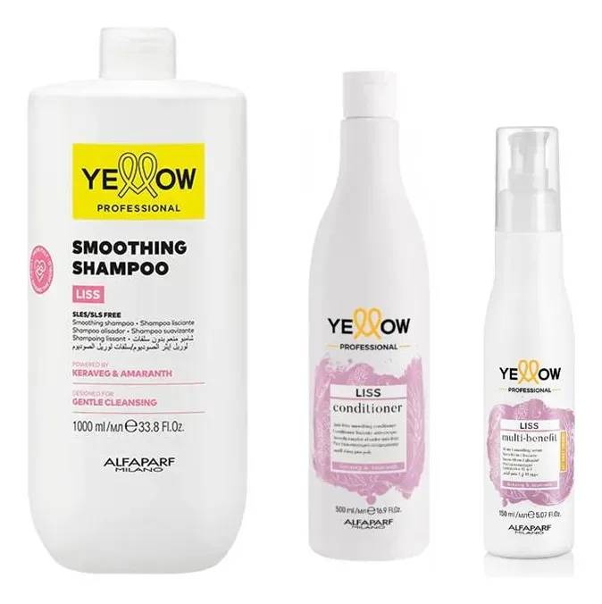 Kit Shampoo 1l, Acond. 500ml Y Multibenefit Liss Yellow