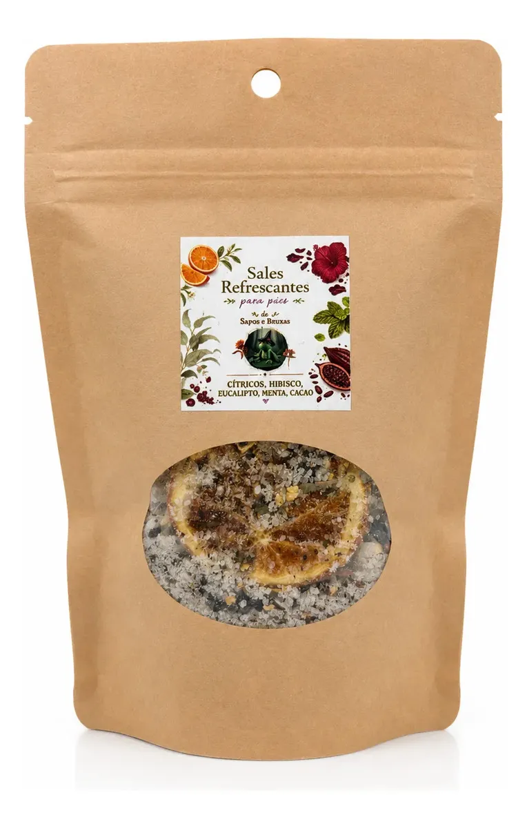 Sales Refrescantes Para Pies Naturales Con Hibisco Y Menta