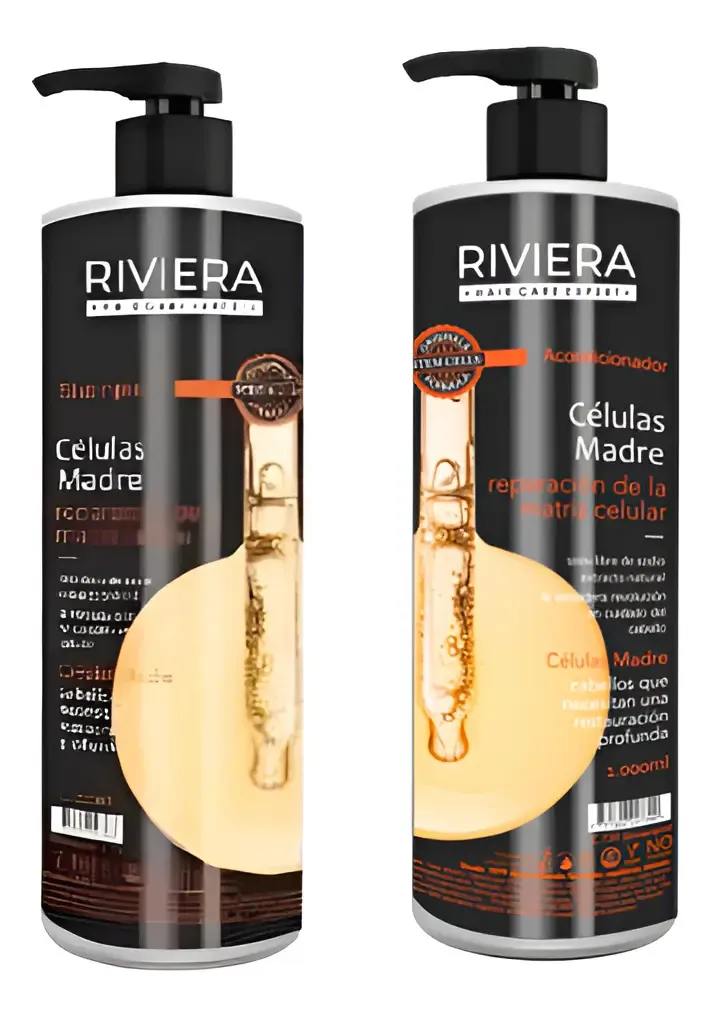 Kit Riviera Shampoo Y Acondicionador 1l Celulas Madres 1