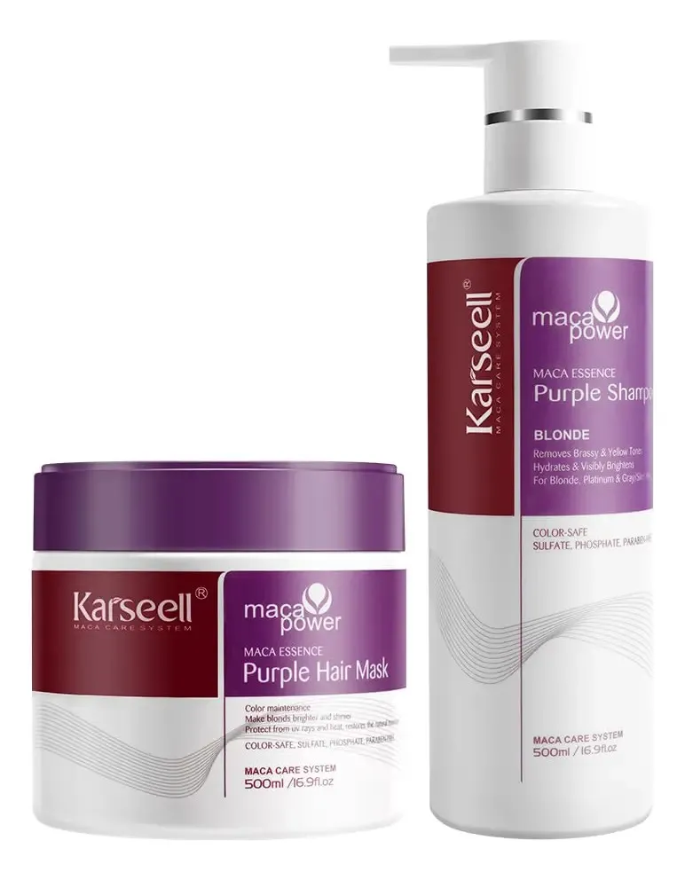 Kit Matizador Karseell Shampoo Y Máscara
