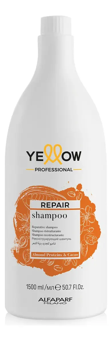 Yellow Shampoo Reestructurante Repair Almendra & Cacao 1.5lt