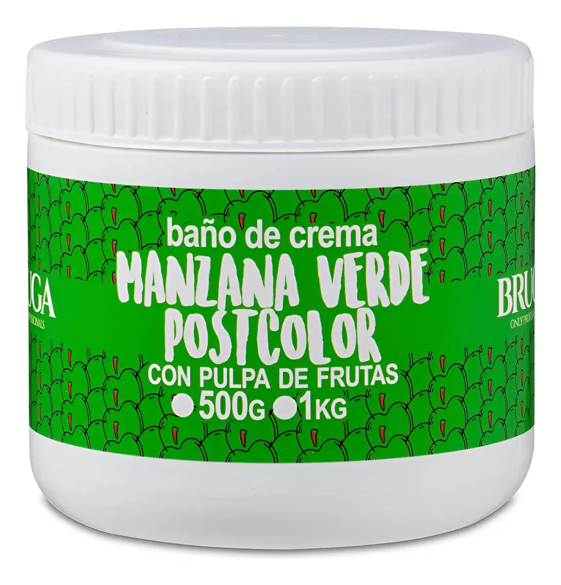 Baño De Crema Bruga Manzana Verde Postcolor 500ml 1