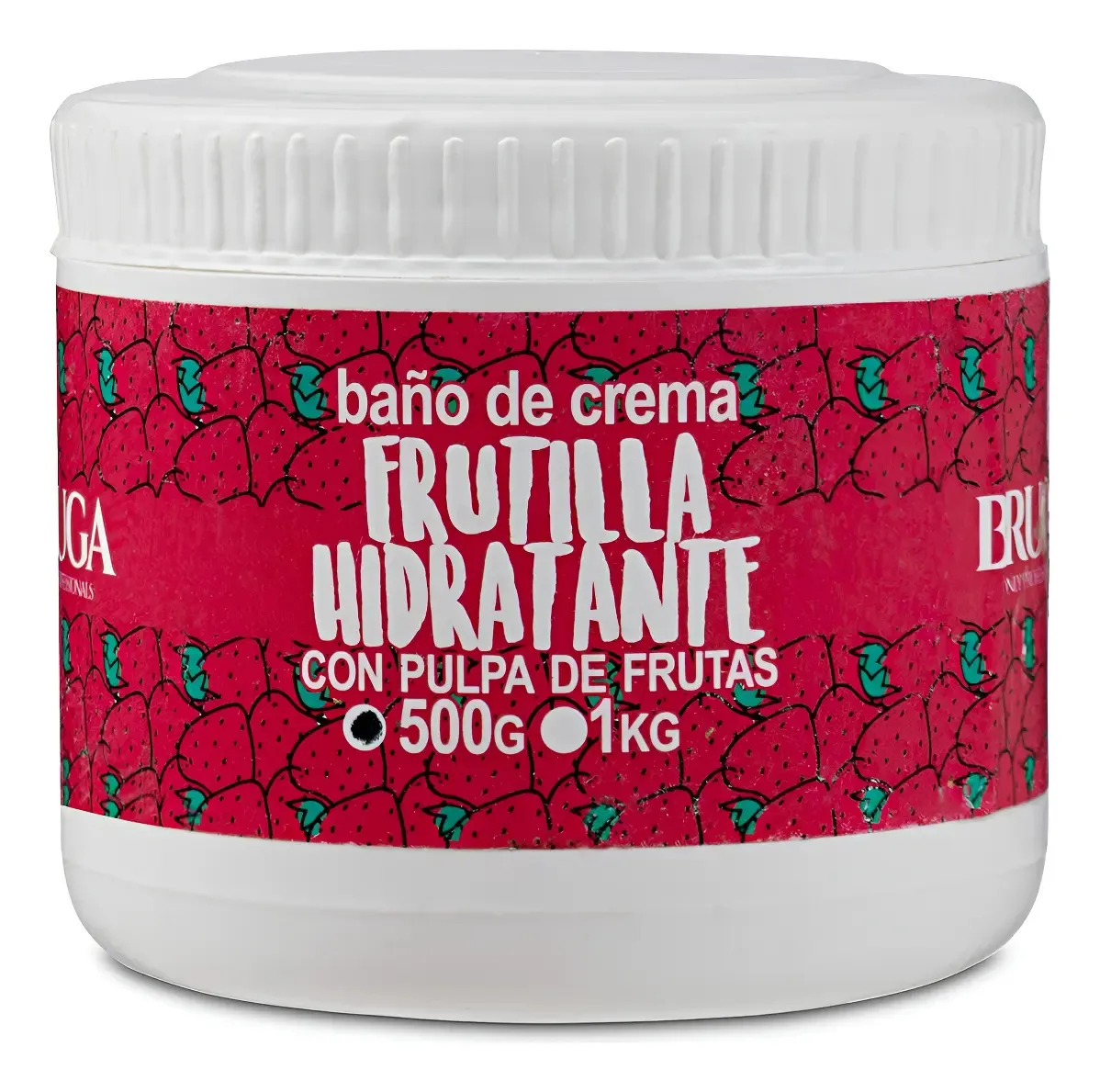 Baño De Crema Bruga Frutilla Radiante 500ml 1