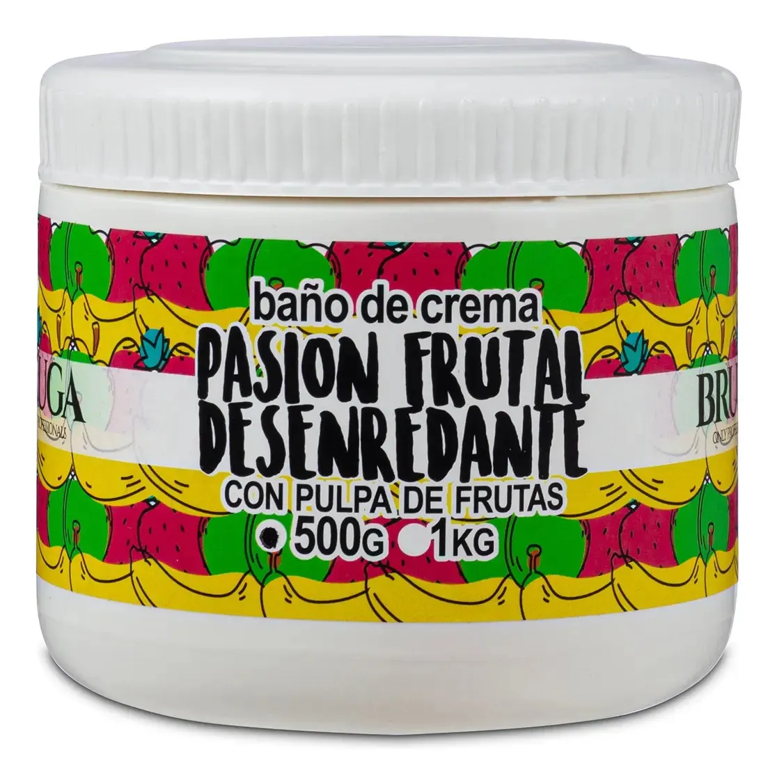 Mascara Bruga Pasion Frutal Baño De Crema Desenredante 500gr 1
