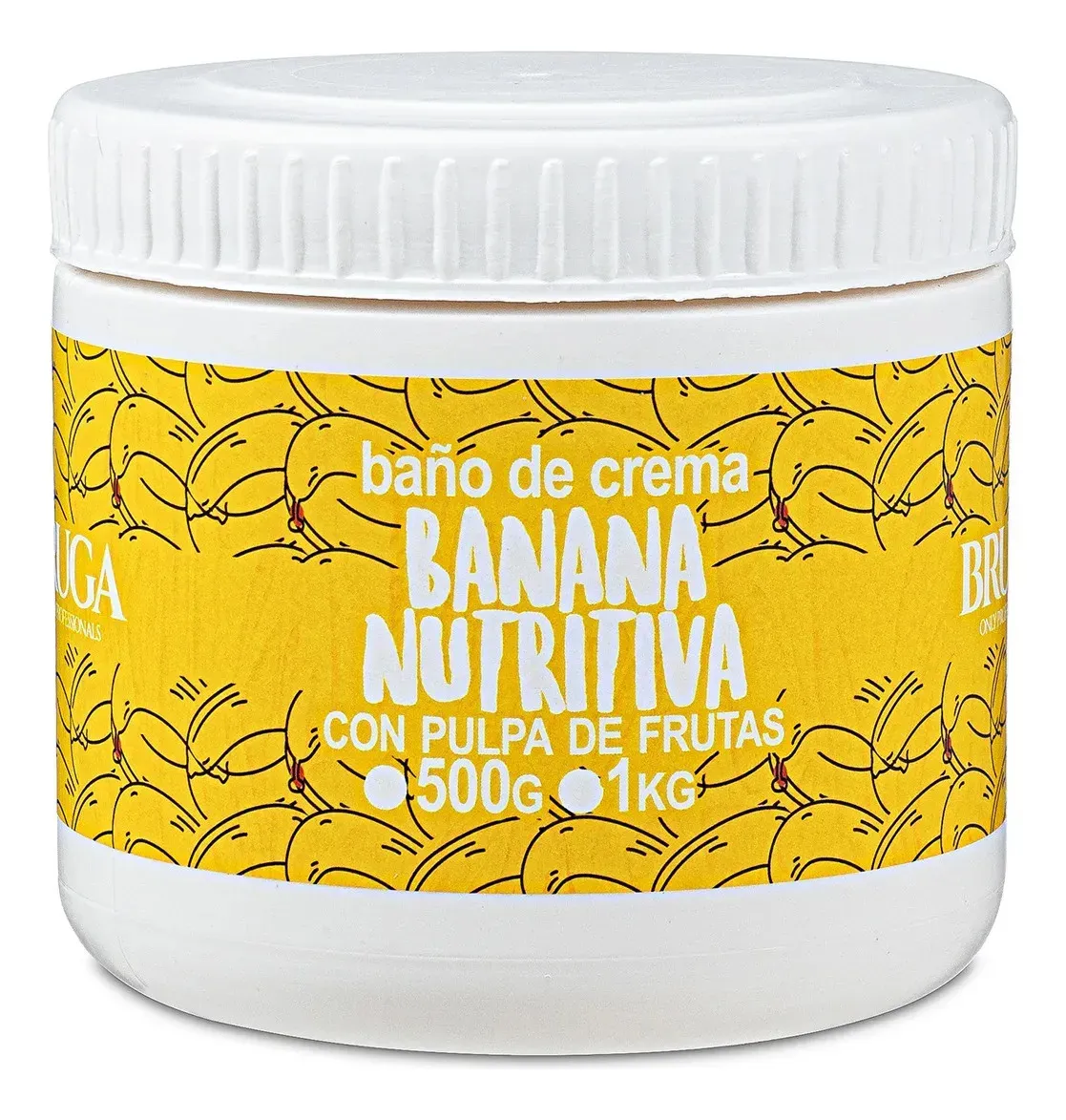 Crema Bruga Banana 500ml Nutritiva , Cabello Sano Ya!! 1