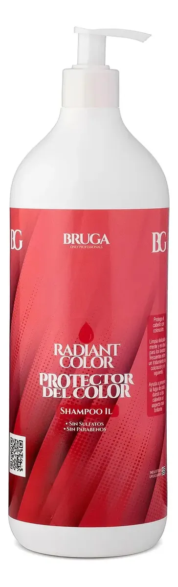 Shampoo O Acondicionador Bruga Radiant Color  1 Litro 1