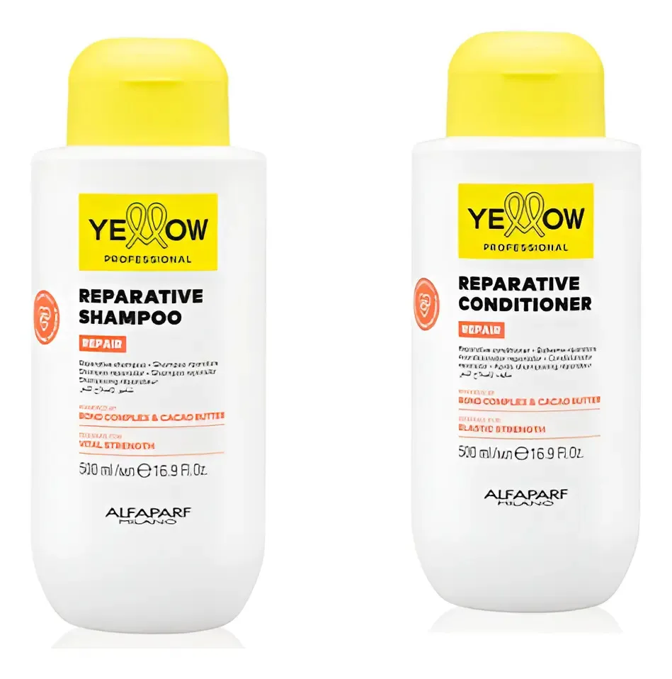 Yellow Alfaparf Repair Shampoo + Acondicionador 500 Ml 1