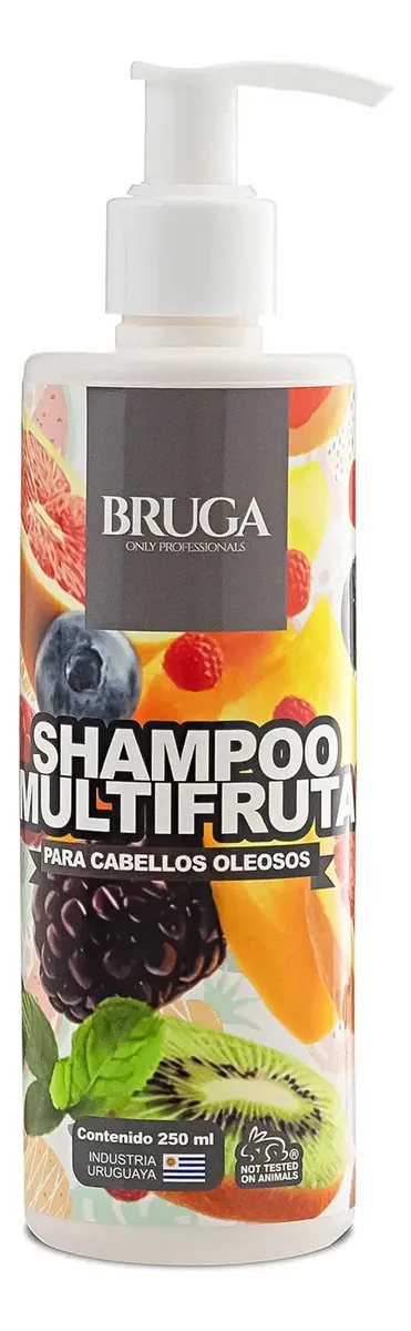 Shampoo Multifruta Bruga Para Cabellos Grasos 250ml