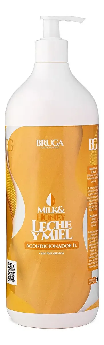 Shampoo O Acondicionador Bruga Milk And Honey 1l Nutricion