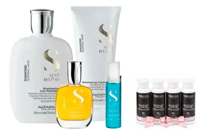 Dimond Alfaparf Shampoo, Acond., Cristalli,  Ampolla 13ml
