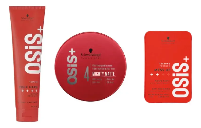 Kit Schwarzkopf Osis+ Rock Hard, Flexwax, Mighty Matte