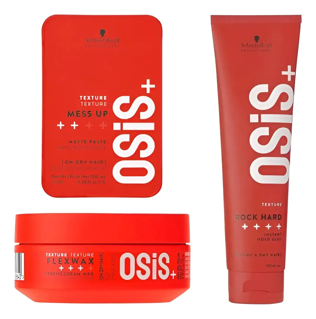 Kit Schwarzkopf Osis+ Rock Hard, Flexwax Y Mess Up 1
