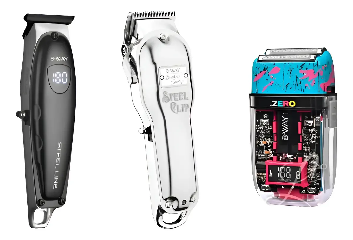 Kit Bway Barbero Steel Clip, Steel Line Y Zero Shaver Kit