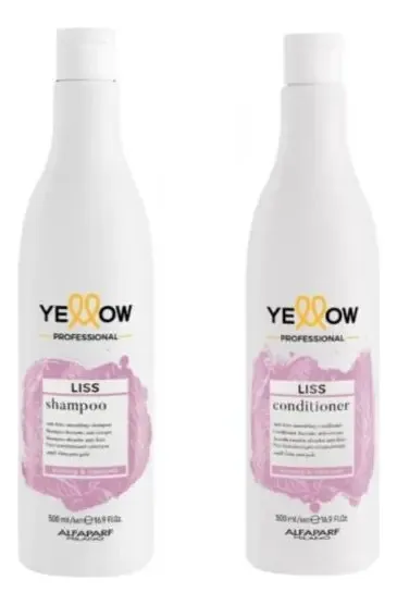 Kit Shampoo Y Acond. Liss  500ml Alisador Yellow Alfaparf 1