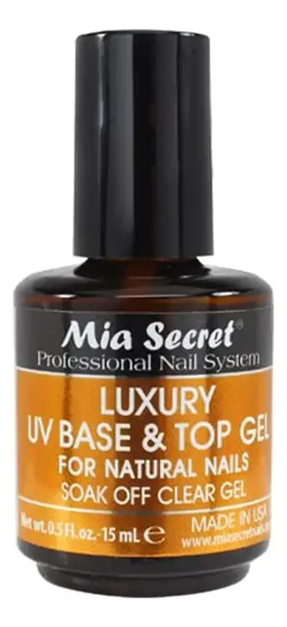 Base Y Top Gel Mia Secret Luxury Uv 15ml Color Sin Tono