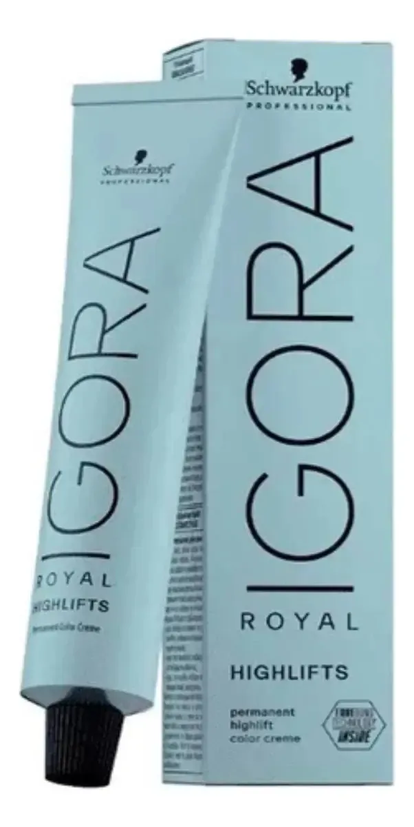 Tintura Igora Royal Schwarzkopf Highlift 12-1 Super Aclarante Ceniza 1