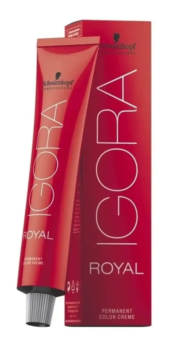 Tintaschwarzkopf Profesional Igora Royal Permanente Tono 0-22 Para Cabello