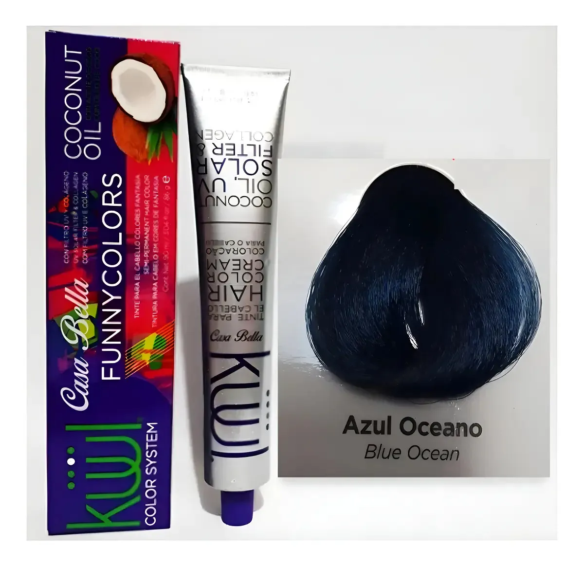 Tinte Kuul Fantasia Color Azul Oceano Funny Colors 90g 1