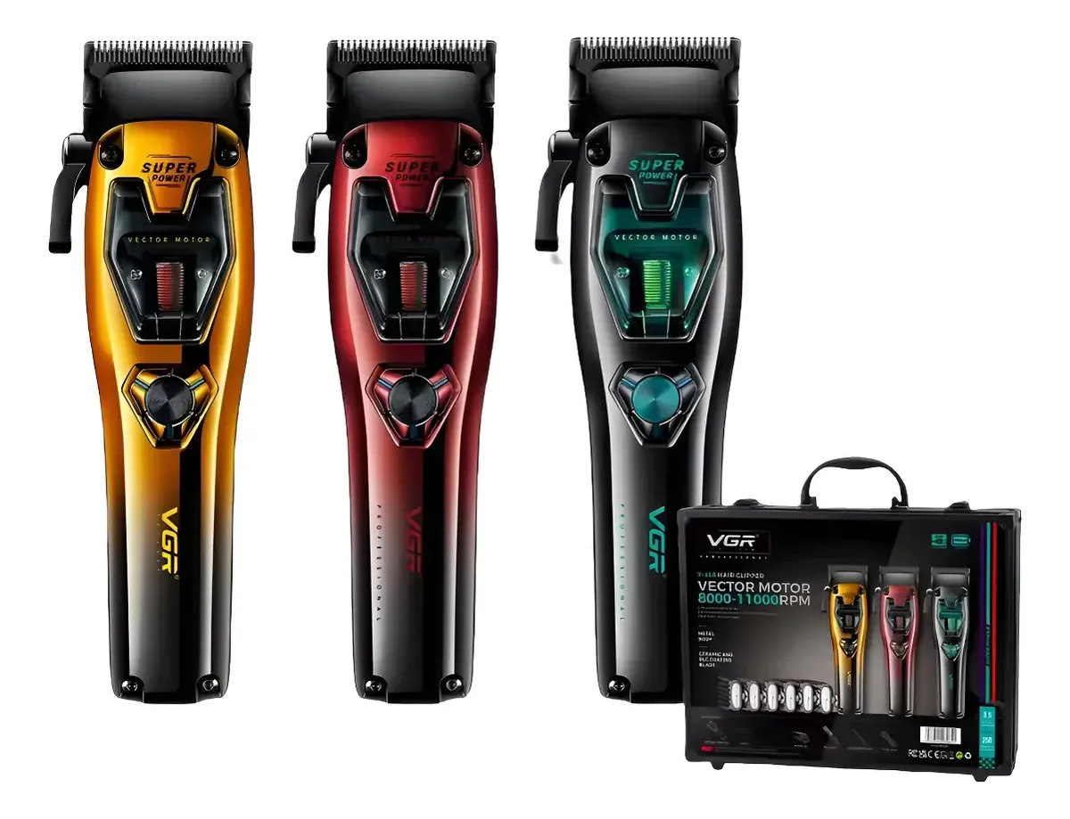 Máquina Cortar Pelo Vgr V-668 Profesional Cambiable