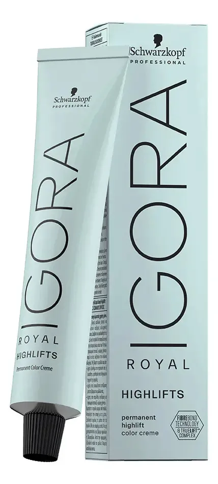 Tintura Igora Royal Schwarzkopf Tonos Super Aclarantes Tono 12-19 Super Aclarante Ceniza Violeta 1