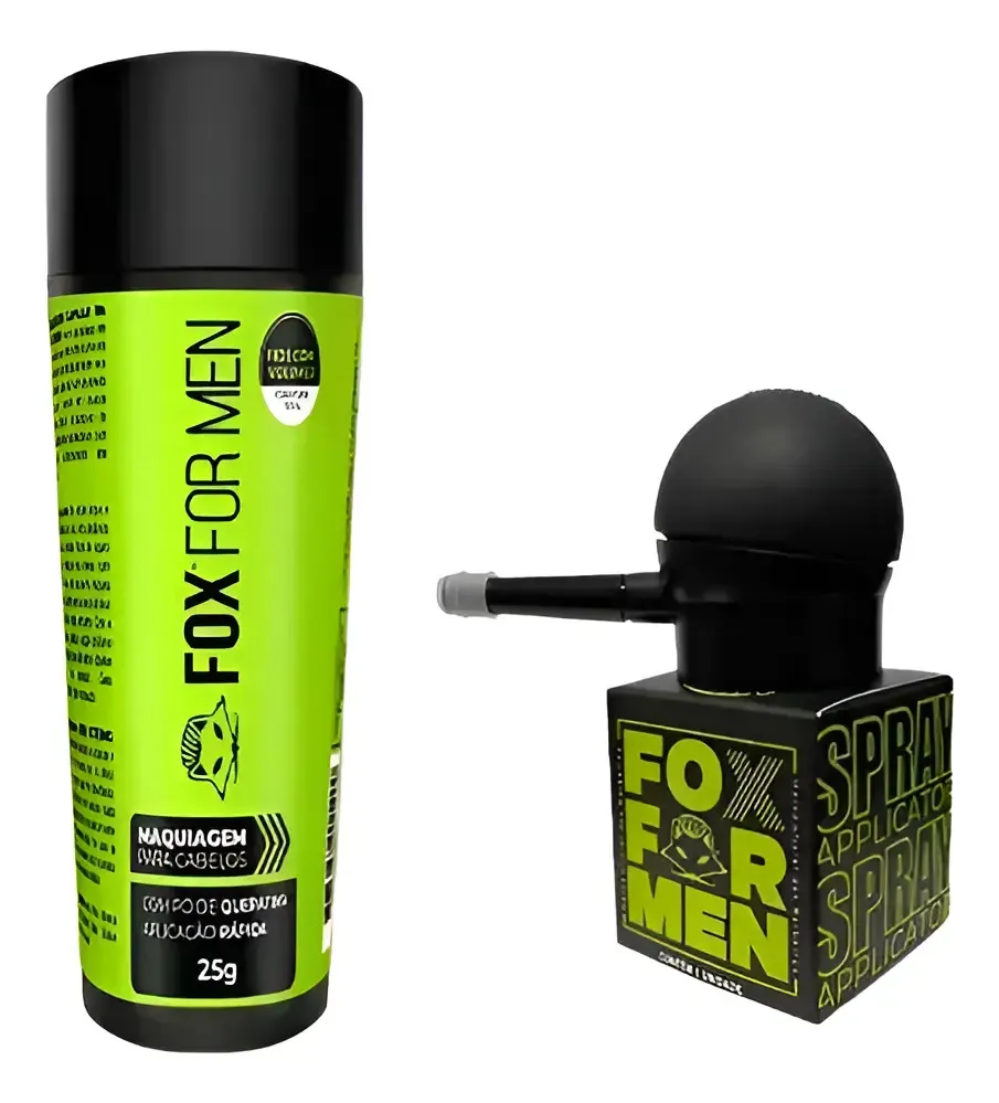 Fibras Capilares Keratina 25g + Aplicador Fox For Men