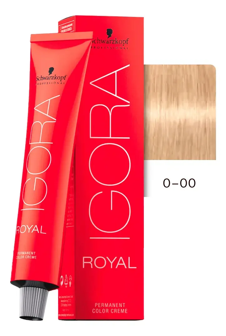Tinte Para Cabello En Crema Igora Royal Profesional 60g 0-00 Diluidor 1