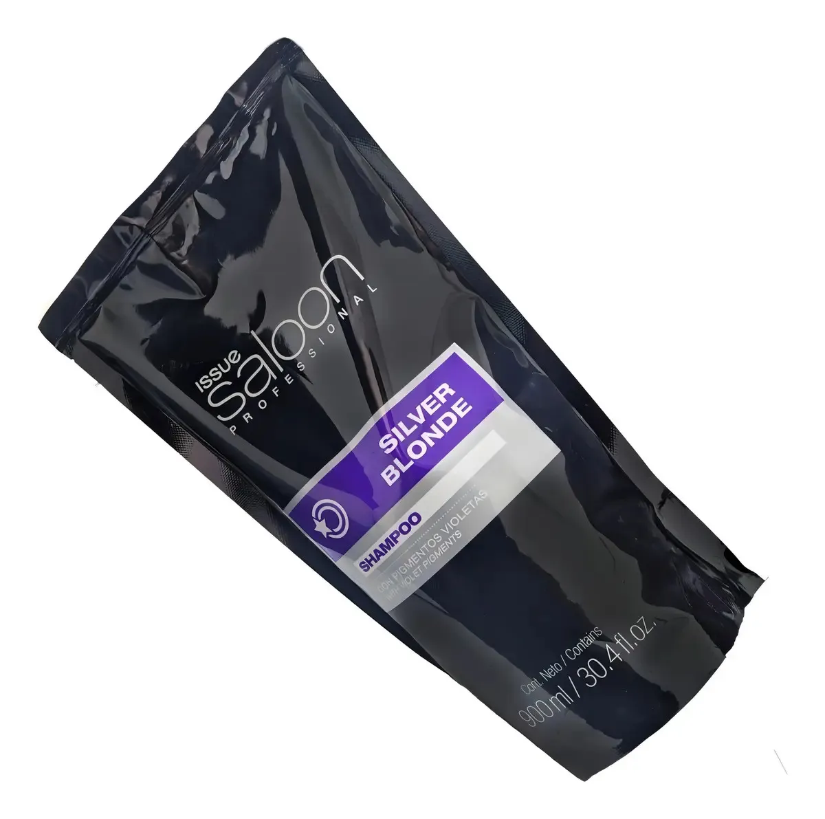 Shampoo Matizador Violeta Silver Blonde Issue Saloon 900 Ml 1
